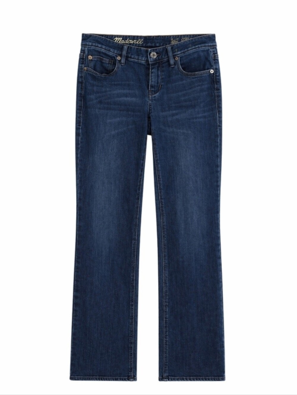 Madewell Rail Straight Jeans 26x34 Dark Wash High Rise Straight Leg Denim